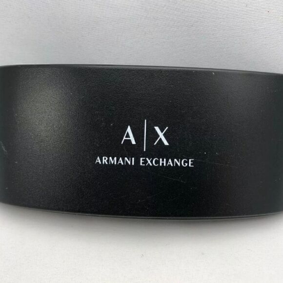 Armani Exchange Black Clamshell Glass Case - Picture 1 of 6